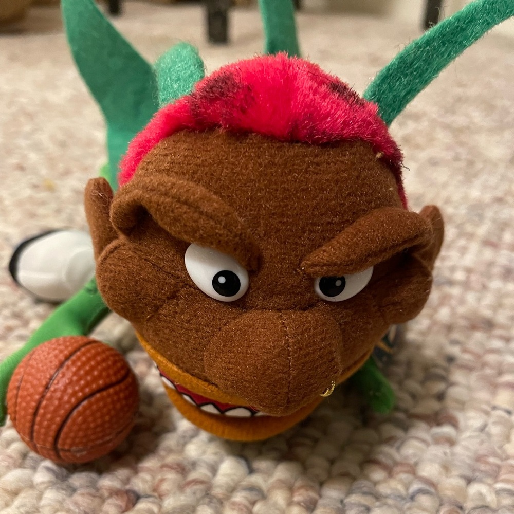 Vintage 1998 Infamous Meanies Dennis Rodman Basketball Star Plush Toy